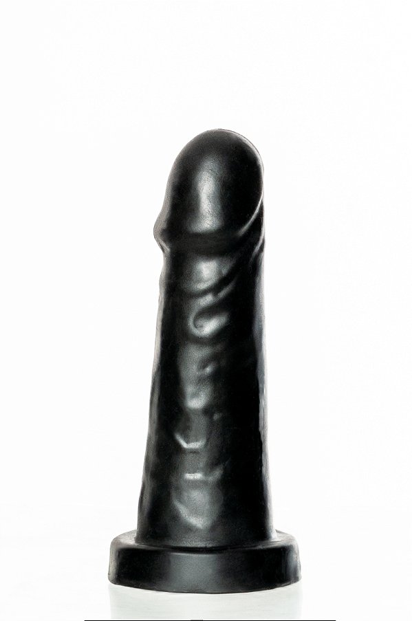 Pinto de Borracha Realístico Simples - Junior  -Preto - 14x3,6 CM