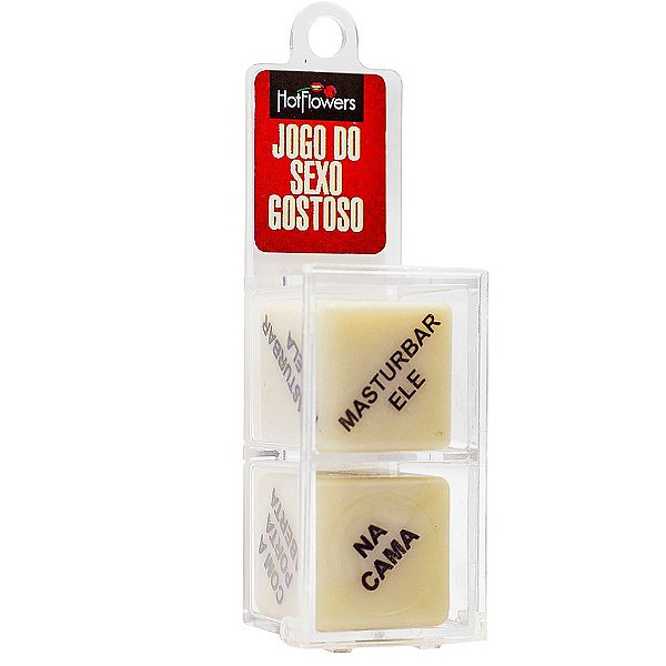 Dados Eróticos - Jogo do Sexo Gostoso Branco - HOT FLOWERS