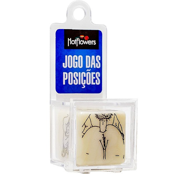 Dado Erótico - Jogo das Posições Branco - Hot Flowers