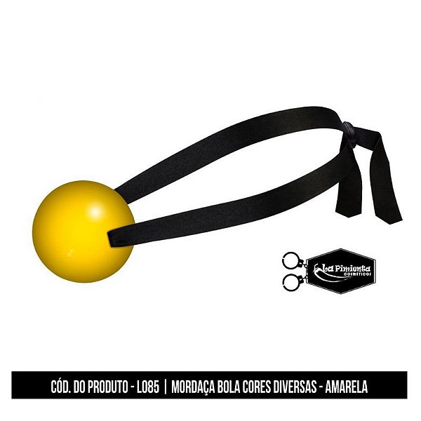 Mordaça Bola Amarela - La Pimienta