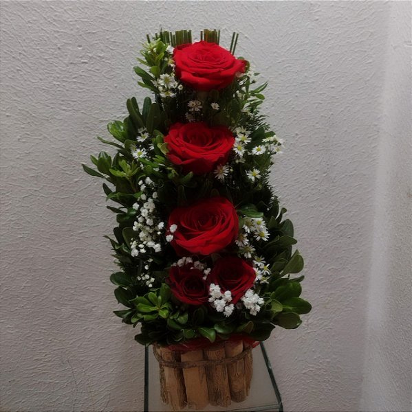 Arranjo com Rosas Colombianas