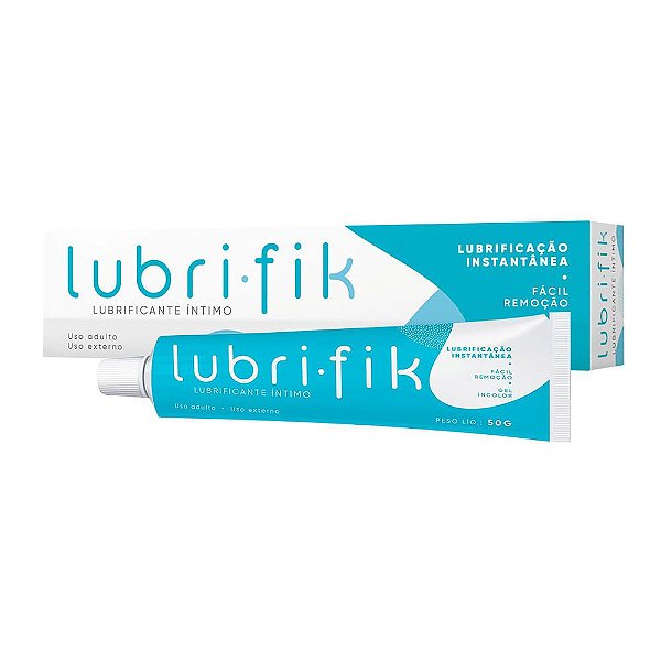 Lubri Fik Gel Lubrificante Íntimo a Base D’Água 50g