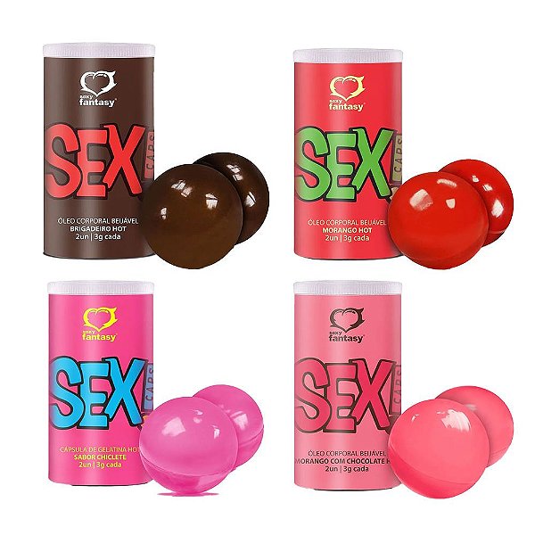 Sex Caps Bolinhas Beijáveis Hot -