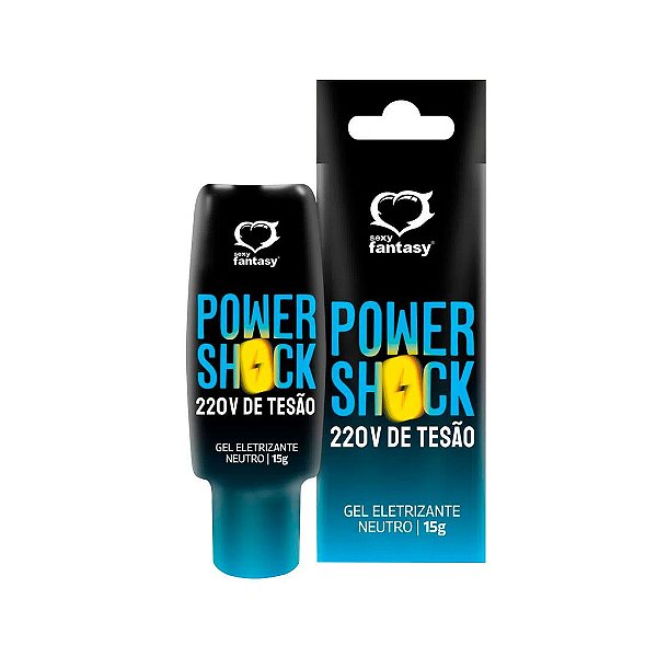 Power Shock 220v de Tesão Gel Eletrizante 15g