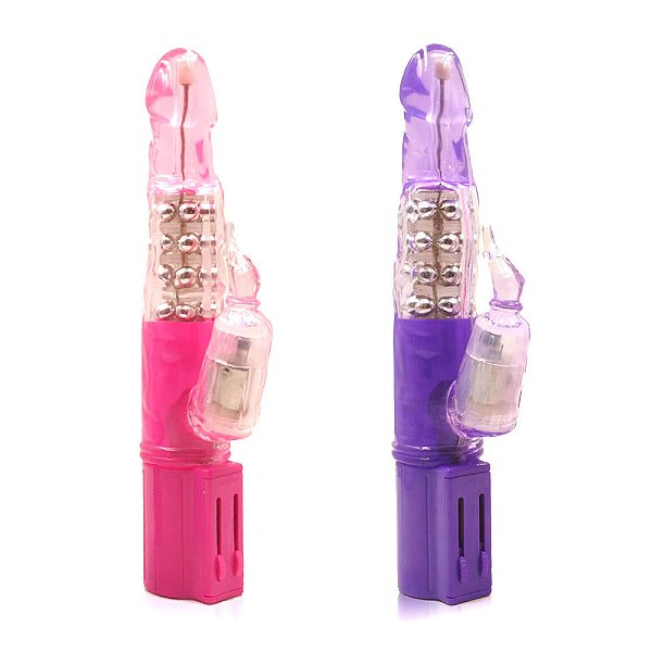 Vibrador Rotativo com Multivelocidade e Estimulador Clitoriano Serpente - RT000 -
