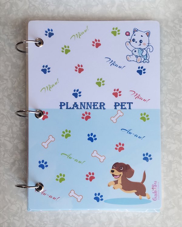 Planner pet argolado