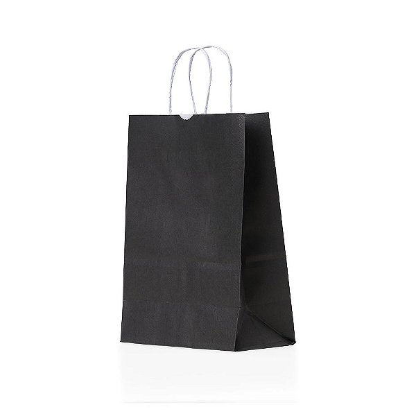 Sacola Kraft Pequena com Alça de Papel Personalizado – Packs a partir de 50 un.
