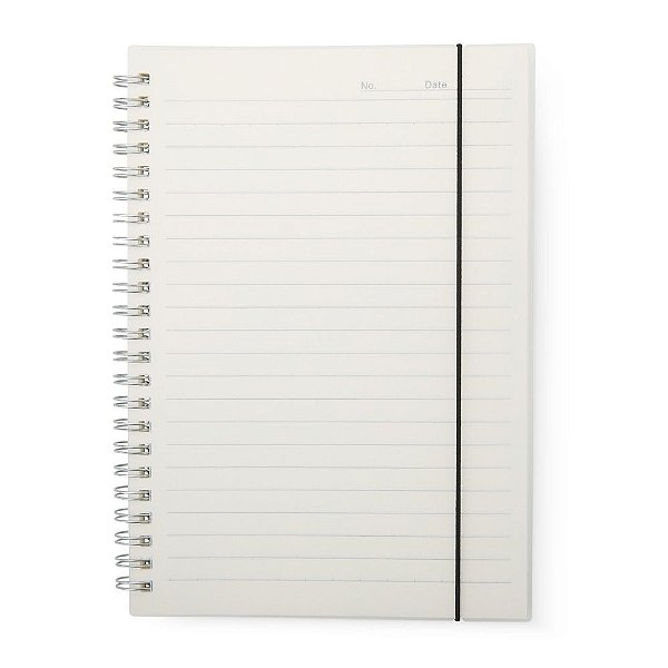 Caderno A5 Capa Plástica Translúcida Personalizado – Packs a partir de 50 un.