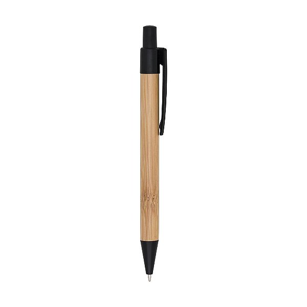 Caneta de Bambu com Detalhes Coloridos Personalizada – Packs a partir de 50 un.