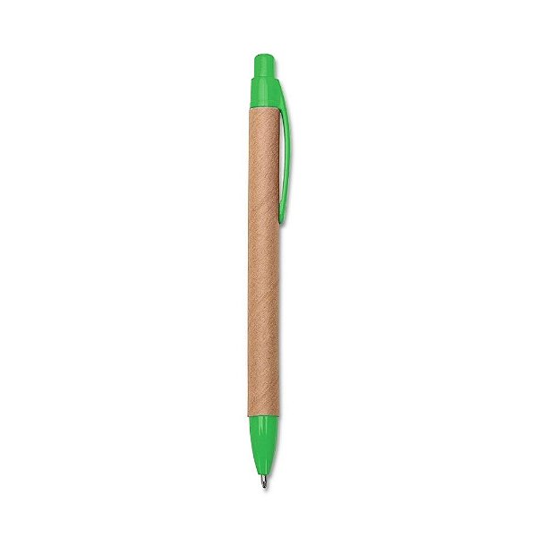 Caneta Ecológica de Papelão com Detalhes Coloridos Personalizada – Packs a partir de 50 un.
