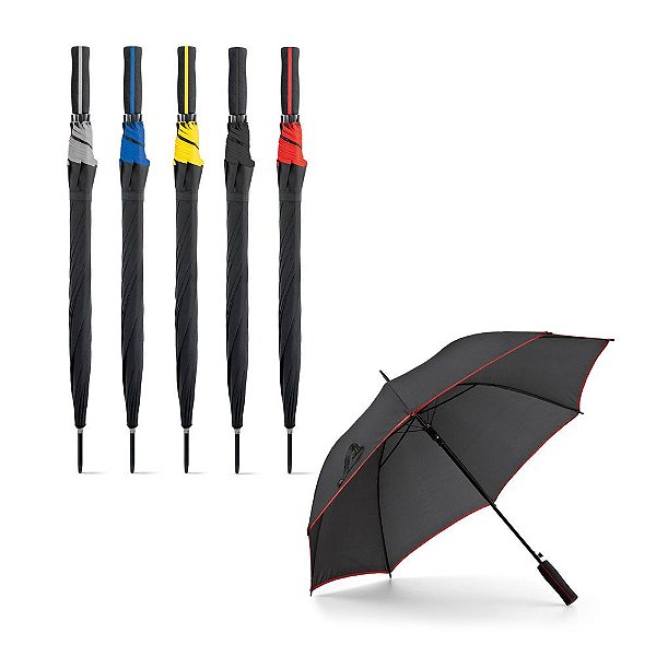 Guarda-Chuva Automático com Detalhe Colorido Personalizado – Packs a partir de 50 un.