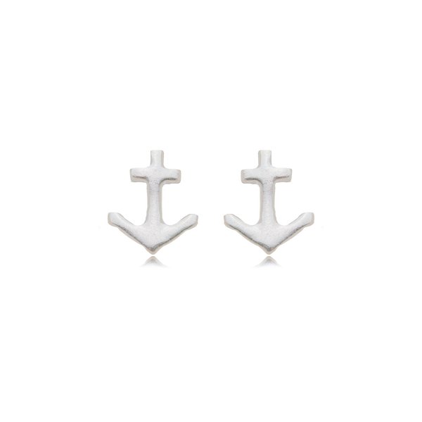 Cartela de Brincos Âncora - Prata 925 (Contém 12 Pares)