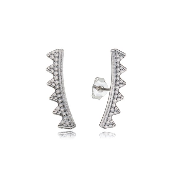 Cartela De Brincos Earcuff - Prata 925 (Contém 12 Pares)