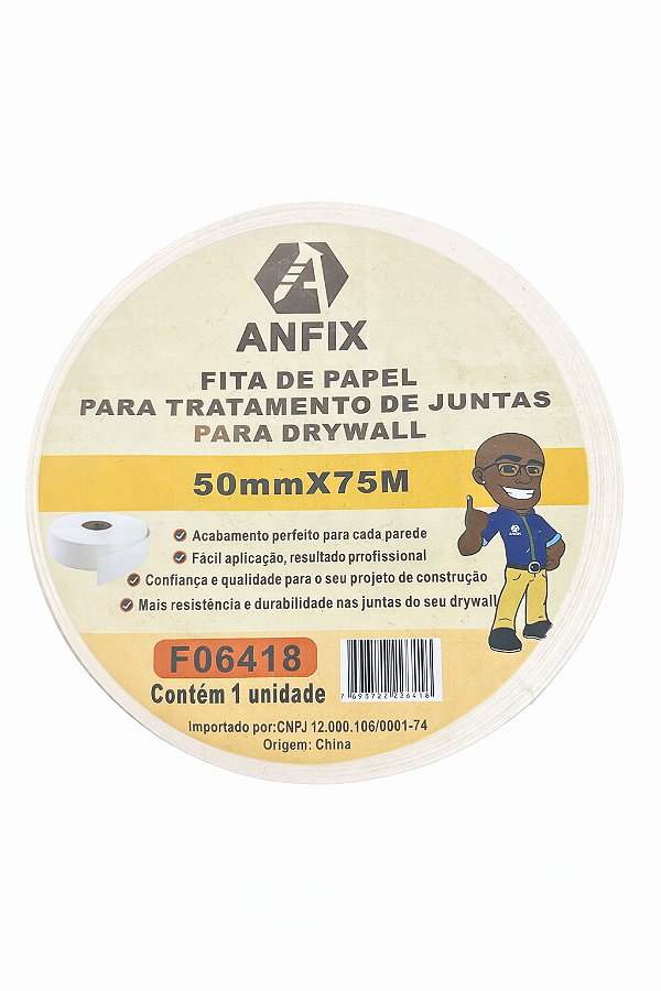 FITA DE PAPEL PARA TRATAMENTO DE JUNTAS