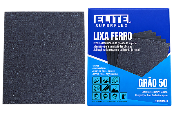 FOLHA DE LIXA PARA FERRO 230X280MM