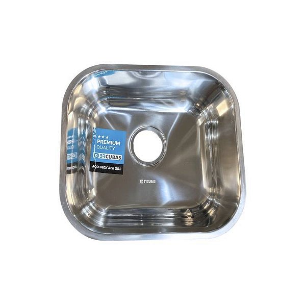 CUBA DE AÇO INOX 201- 0993-400X340X170MM POLIDA MODELO N°0