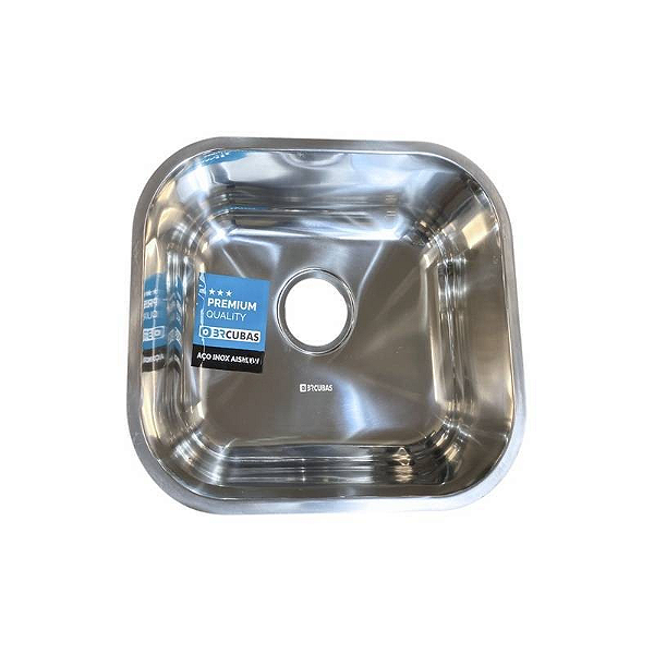 CUBA INOX 304 Nº 0 - 400X340X170MM ESPESSURA 0.6MM ACABAMENTO POLIDO