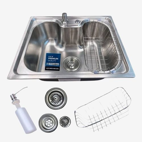 CUBA GOURMET AÇO INOX 201 PREMIUM -0957-500X400X200MM