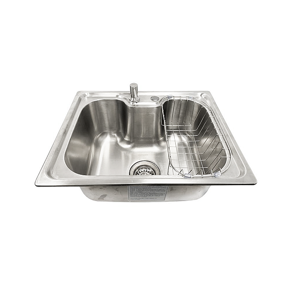 CUBA DE AÇO INOX 304-0973-500X400X200MM ESPESSURA 0,7MM