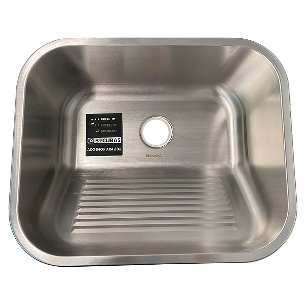 TANQUE DE ACO INOX 201-0954- 500X400X225MM ESPESSURA 0,7MM ACABAMENTO ESCOVADO