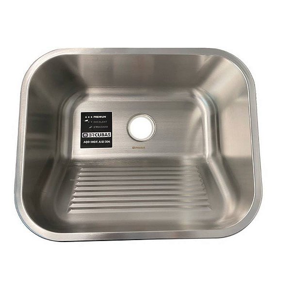 TANQUE DE AÇO INOX 304-0950- 500X400X225MM ESPESSURA 0.8MM ACABAMENTO ESCOVADO