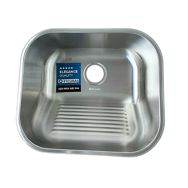 TANQUE DE AÇO INOX 304-0977-340X400X190MM ESPESSURA 0,8MM ACABAMENTO ESCOVADO