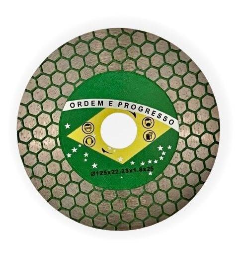 DISCO DE CORTE DIAMANTADO 125X22,23X25MM TURBO HEXA 45 GRAUS