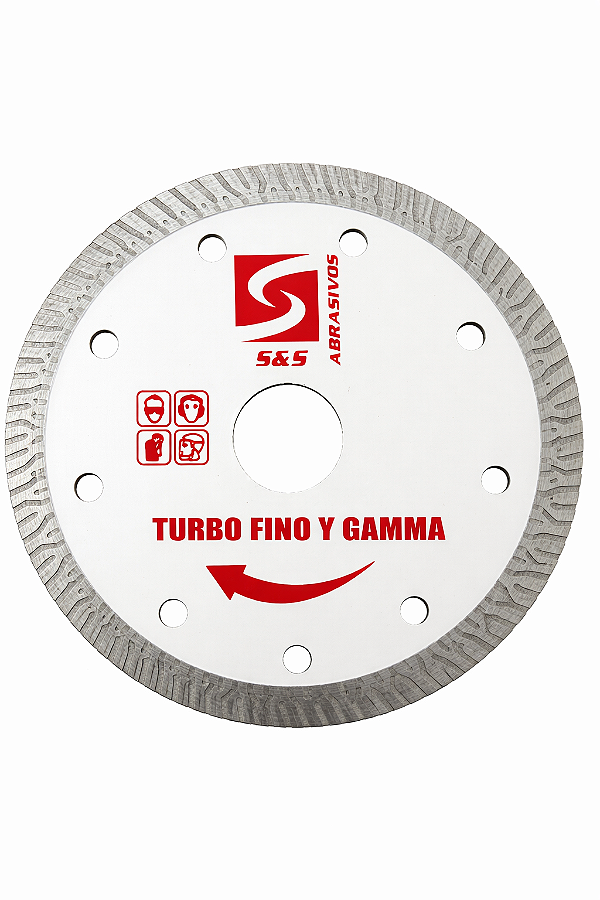 DISCO DE CORTE DIAMANTADO 110X20X1.2X10MM TURBO FINO Y GAMMA