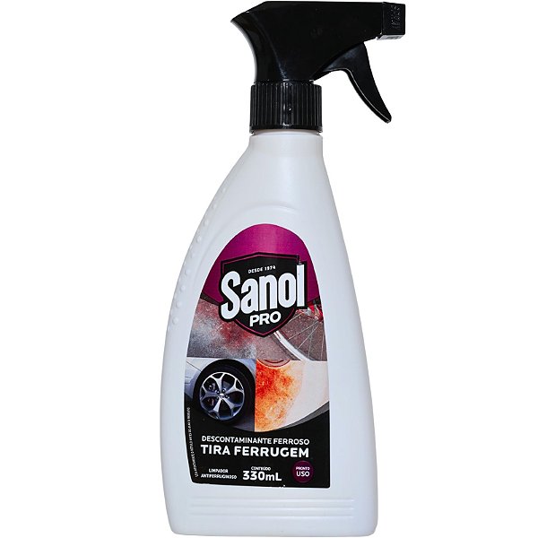 Tira Ferrugem Sanol Pro 330ml - Removedor de Alta Performance com Indicador Visual