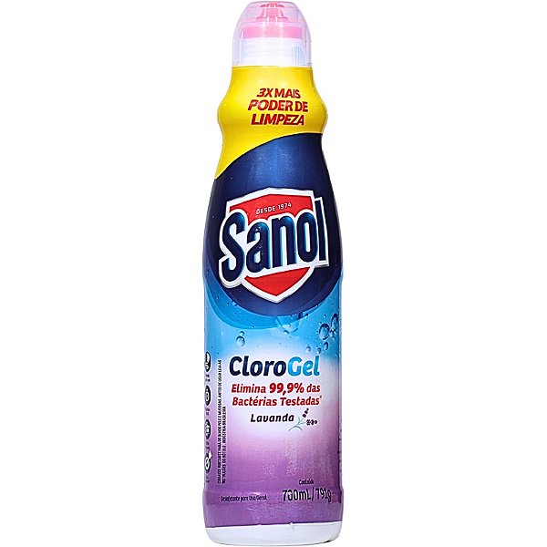 Limpador Desinfetante Clorogel Sanol Lavanda - 700ml