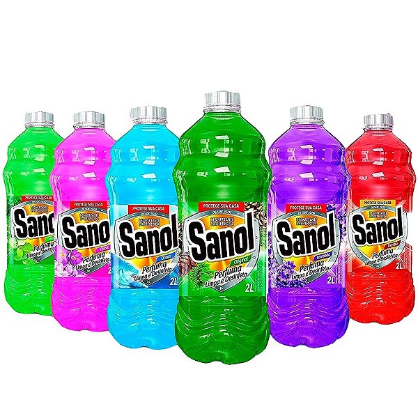 Desinfetante Sanol 2L – Proteção Completa e Perfume Prolongado para Sua Casa