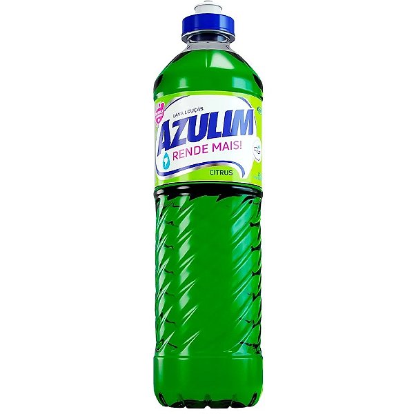 Detergente Lava Louças Azulim 500ml - Alto Poder Desengordurante
