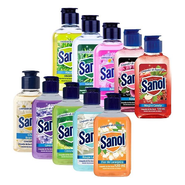 Limpador Concentrado de Superfícies Sanol 120ml