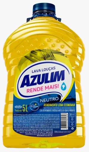 Detergente Lava Louças Líquido Azulim Neutro 5 Litros