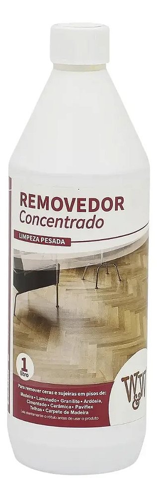 Removedor De Ceras Concentrado W&W 1L - Limpeza Pesada Profissional
