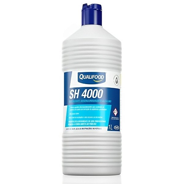 Detergente Desengordurante Alcalino SH 4000 Qualifood Start Química – Frasco 1 Litro