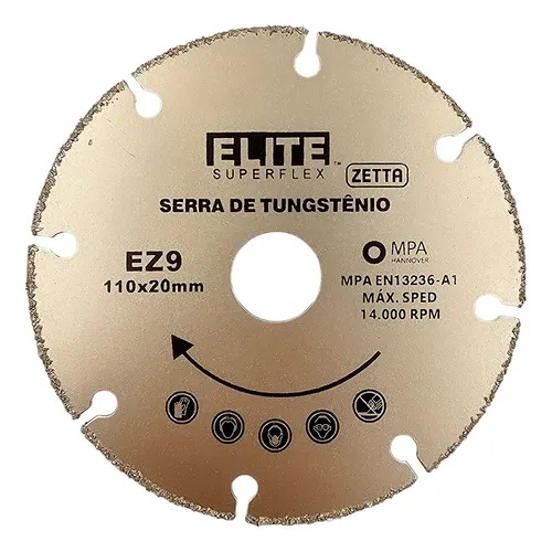 DISCO DE SERRA PARA MADEIRA TUNGSTENIO 110x20mm Elite