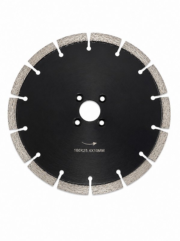 DISCO DE CORTE DIAMANTADO PARA CONCRETO E ASFALTO 180x10mm BLACK PRO