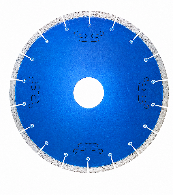 DISCO DE CORTE DIAMANTADO 260mm SILENCIOSO GLASS AZUL - S&S