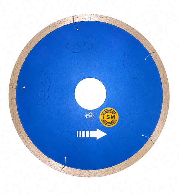 DISCO DE CORTE DIAMANTADO 250mm CONTINUO SILENCIOSO LSM - S&S