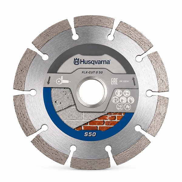 DISCO DE CORTE DIAMANTADO SEGMENTADO ORIGINAL HUSQVARNA 125mm FLX-CUT S50