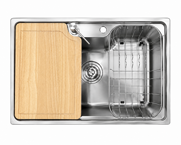CUBA INOX 304 GOURMET - 620X430X210MM ESPESSURA DE 0,8MM ACABAMENTO ESCOVADO