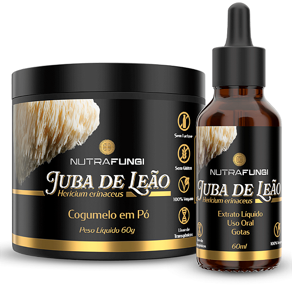 Kit Juba de Leão em Pó e em Extrato.