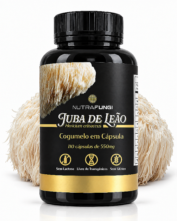 Juba de Leão 110 Cápsulas de 550 mg.
