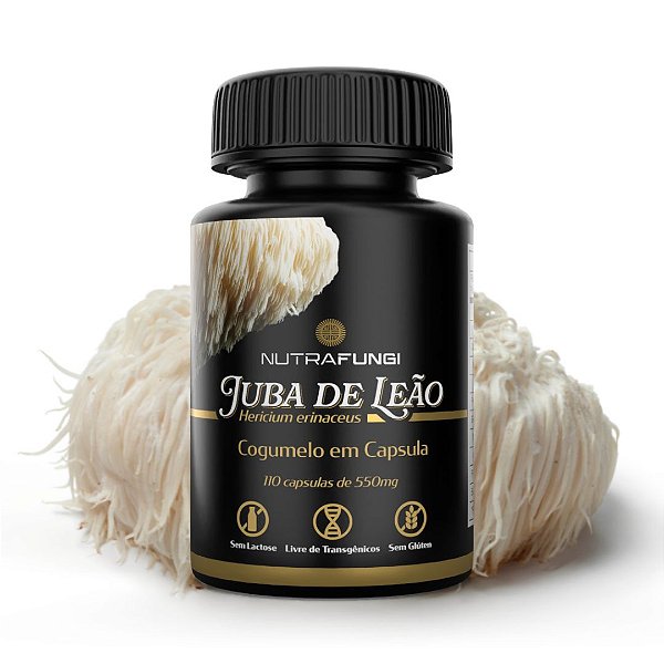 Juba de Leão 110 Cápsulas de 550 mg.
