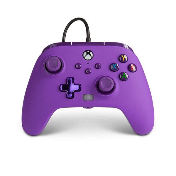 Controle Power A Wired Royal Purple - Xbox One e Xbox Series S/X