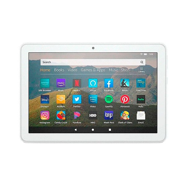 Tablet Amazon Fire HD8 32GB 2GB 10º Geração Branco Alexa - 2020