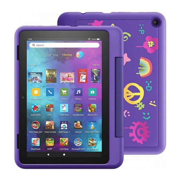 Tablet Amazon Fire HD8 Kids Pro 32GB 10º Geração Doodle Purple - 2021