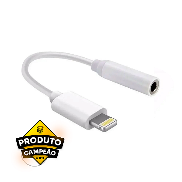 Adaptador P3 3.5mm Fêmea para Lightning Macho