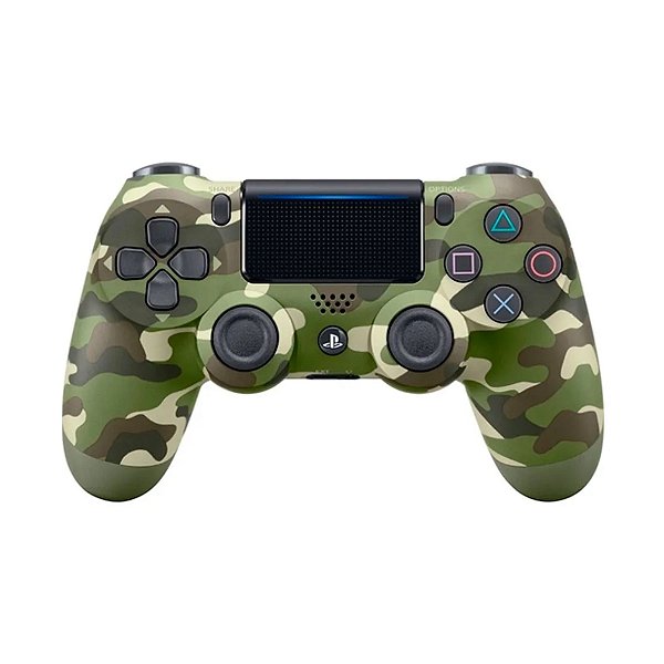 Controle Sem Fio Sony PlayStation DualShock 4 Camuflado Verde
